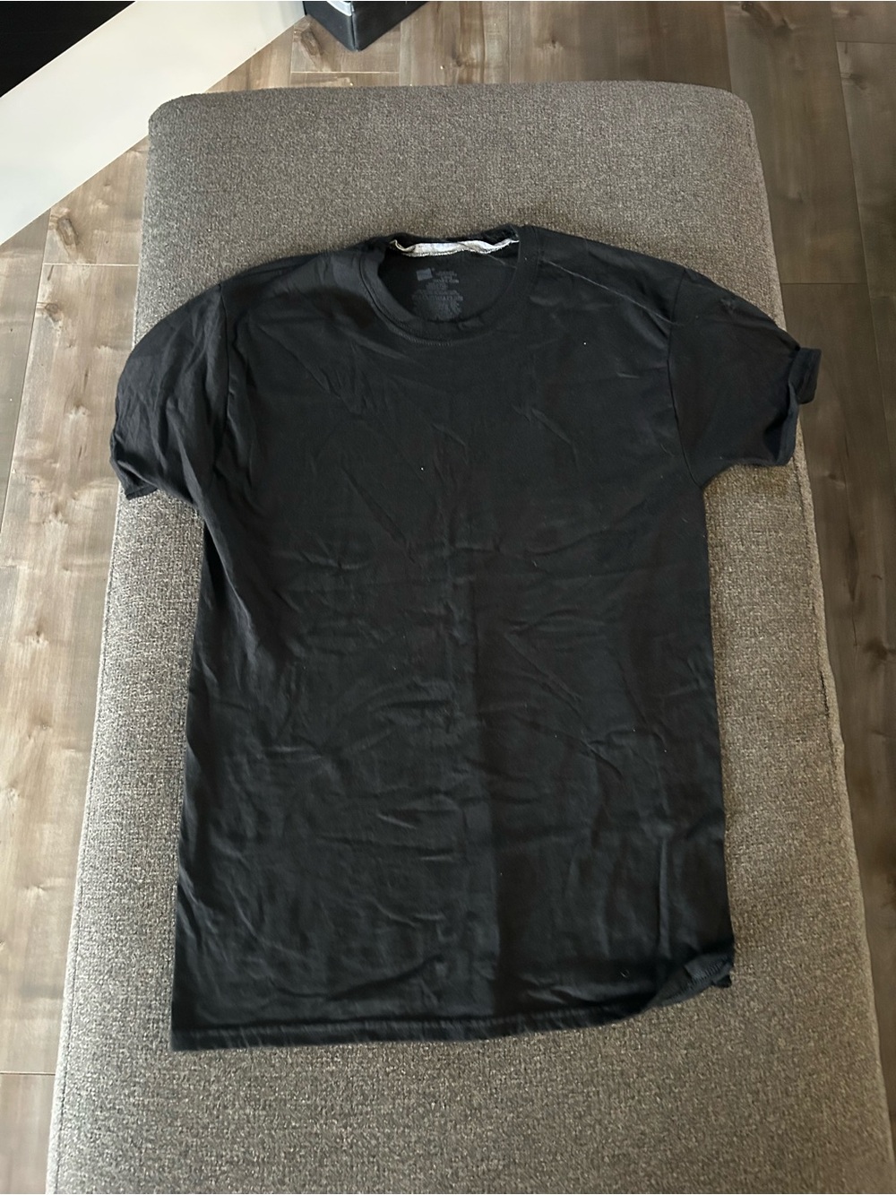 Classic Black Crewneck Men's T-Shirt